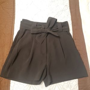 H&M High Waist Paperbag Shorts